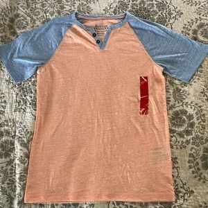 💙New Boys Boston Traders Medium Size 10-12 Henley Tshirt